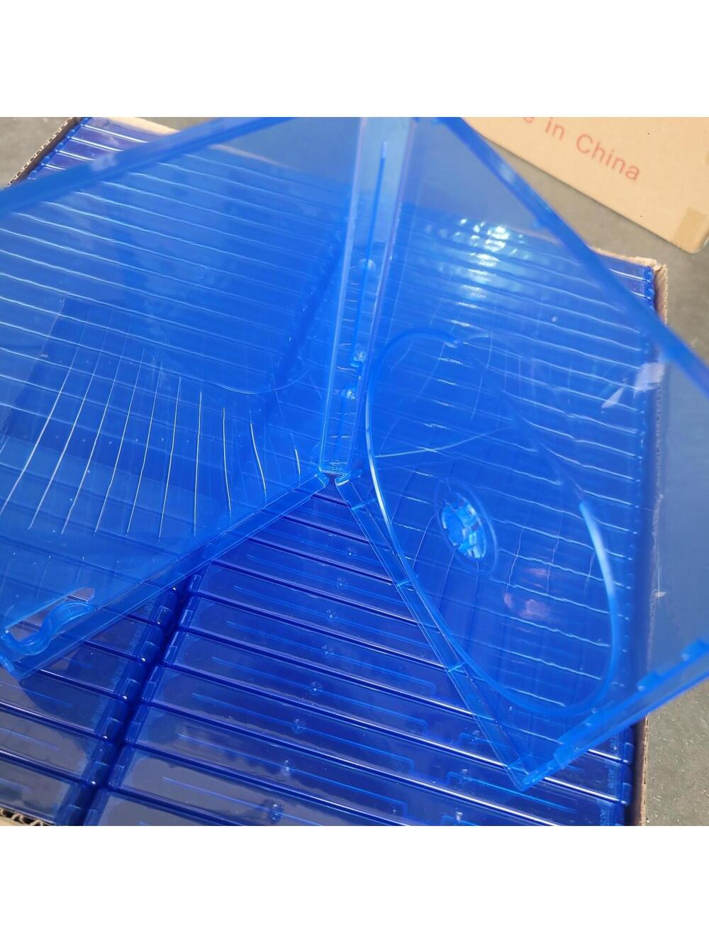 Lot of 50 PS4 / PS5 Game Case Replacement Clear Blue - Picture 3 of 7